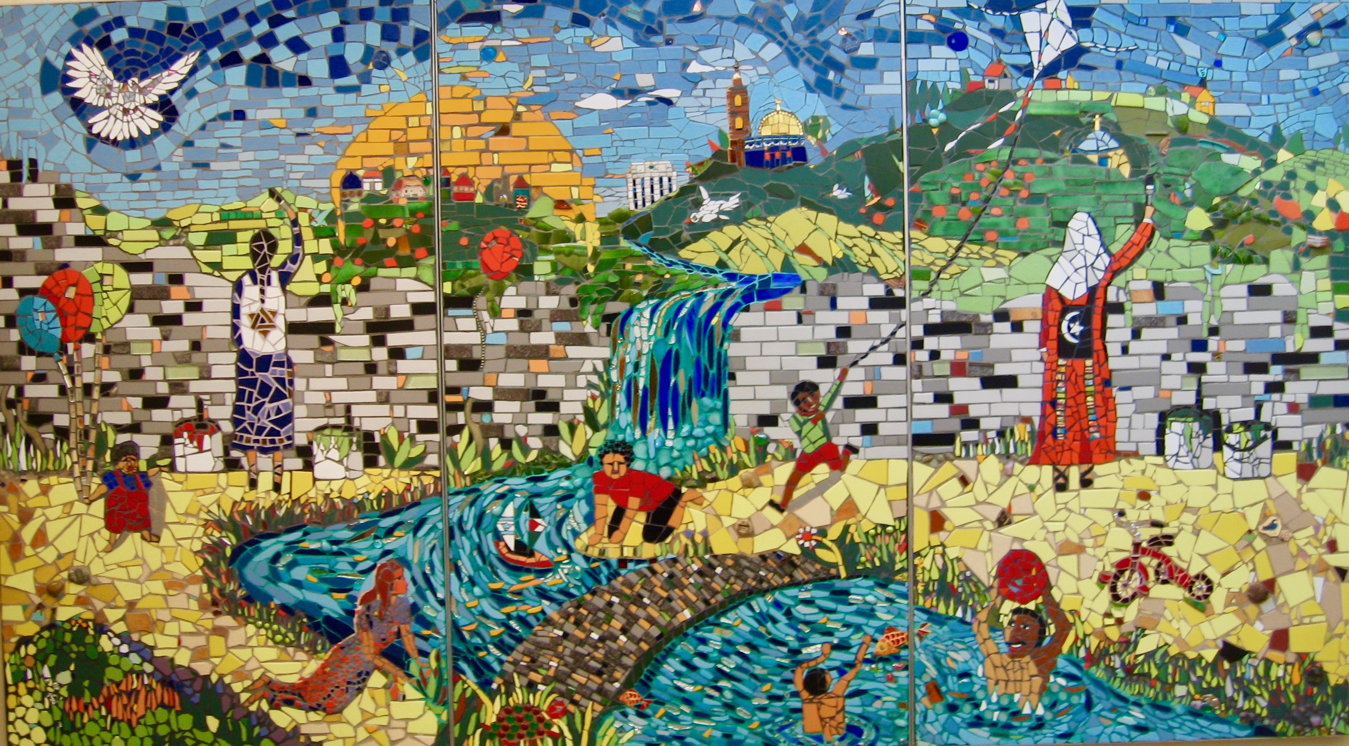 Seeing Through Walls Mosaic Mural: To Keep Alive Conversations For ...