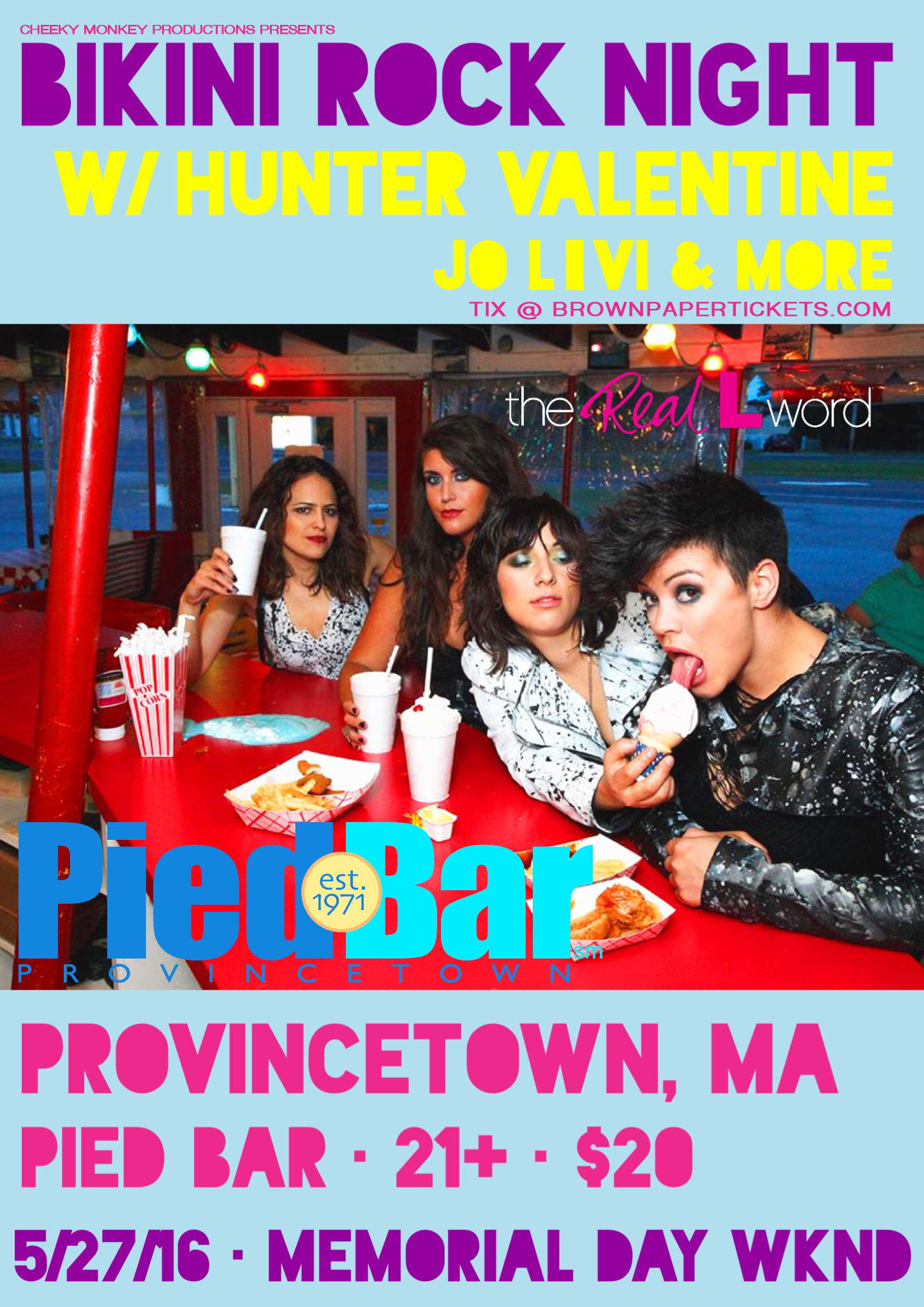 HUNTER VALENTINE MEMORIAL DAY WEEKEND at PIED BAR IN PTOWN [05/27/16]