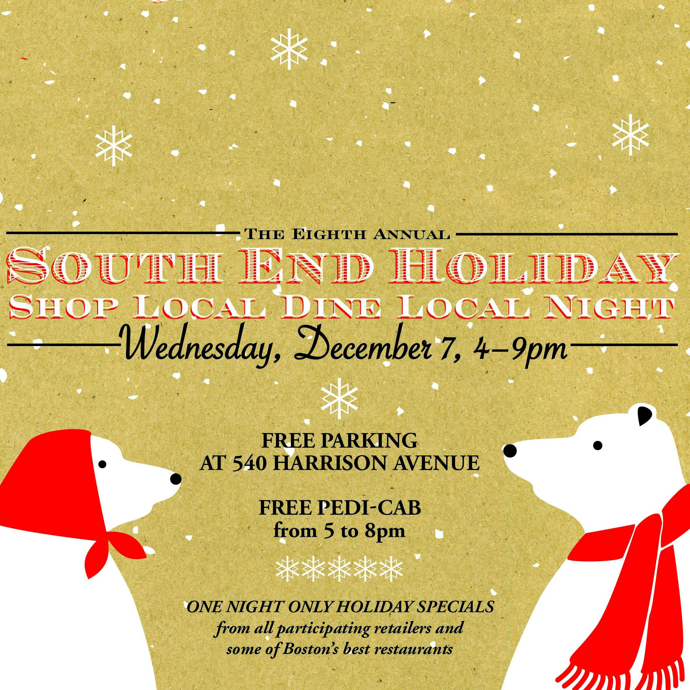 South End Holiday Stroll + "Soframiz" Book Signing [12/07/16]