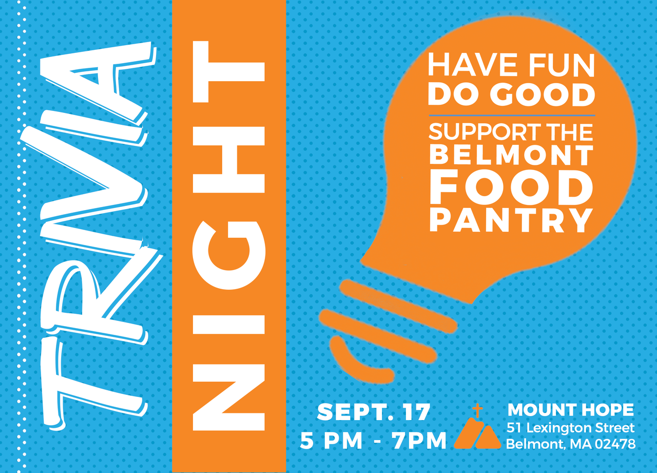 Trivia Night Benefit For Belmont Food Pantry 09 17 17