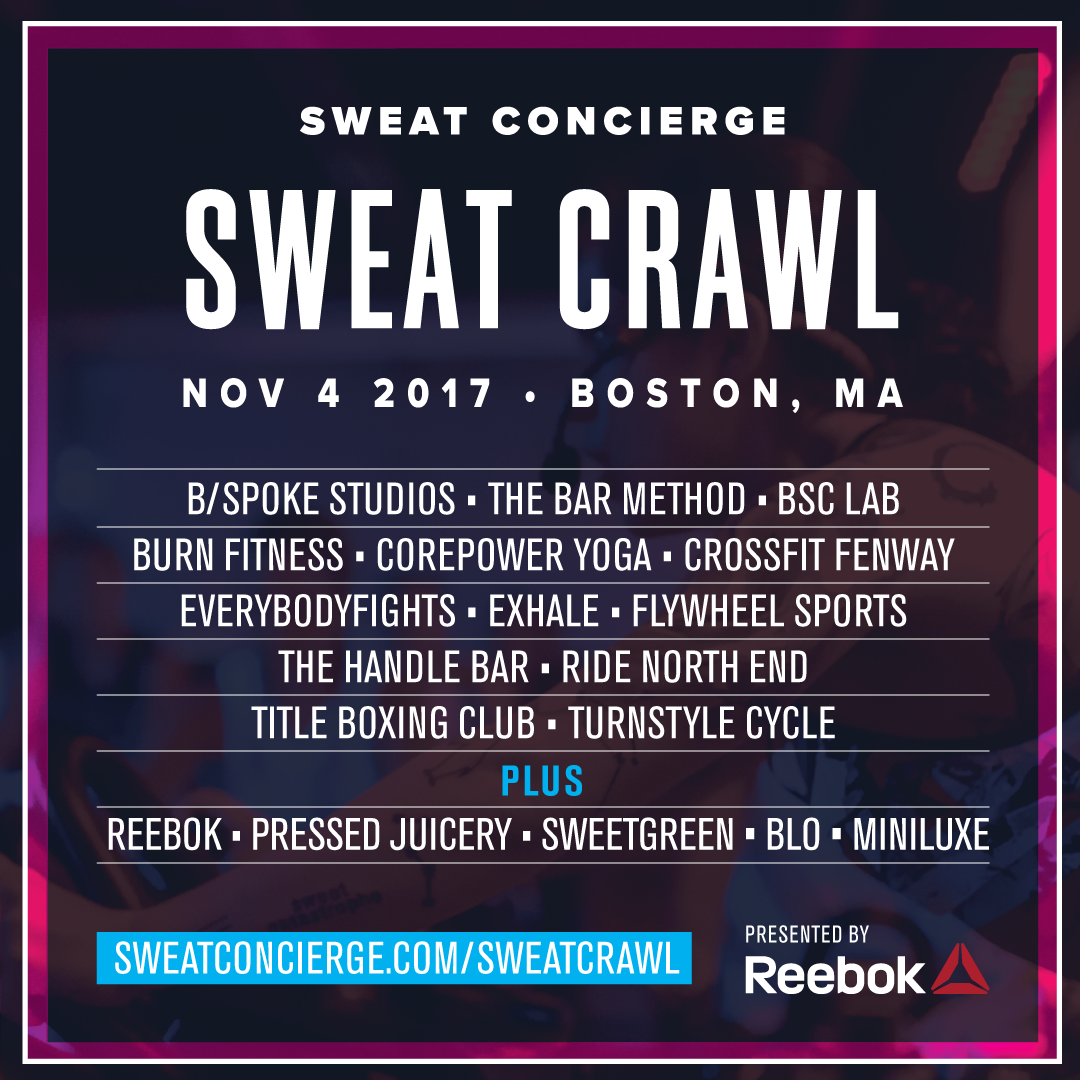 Sweat Concierge 2017 Fall Sweat Crawl presented by Reebok 11 04 17