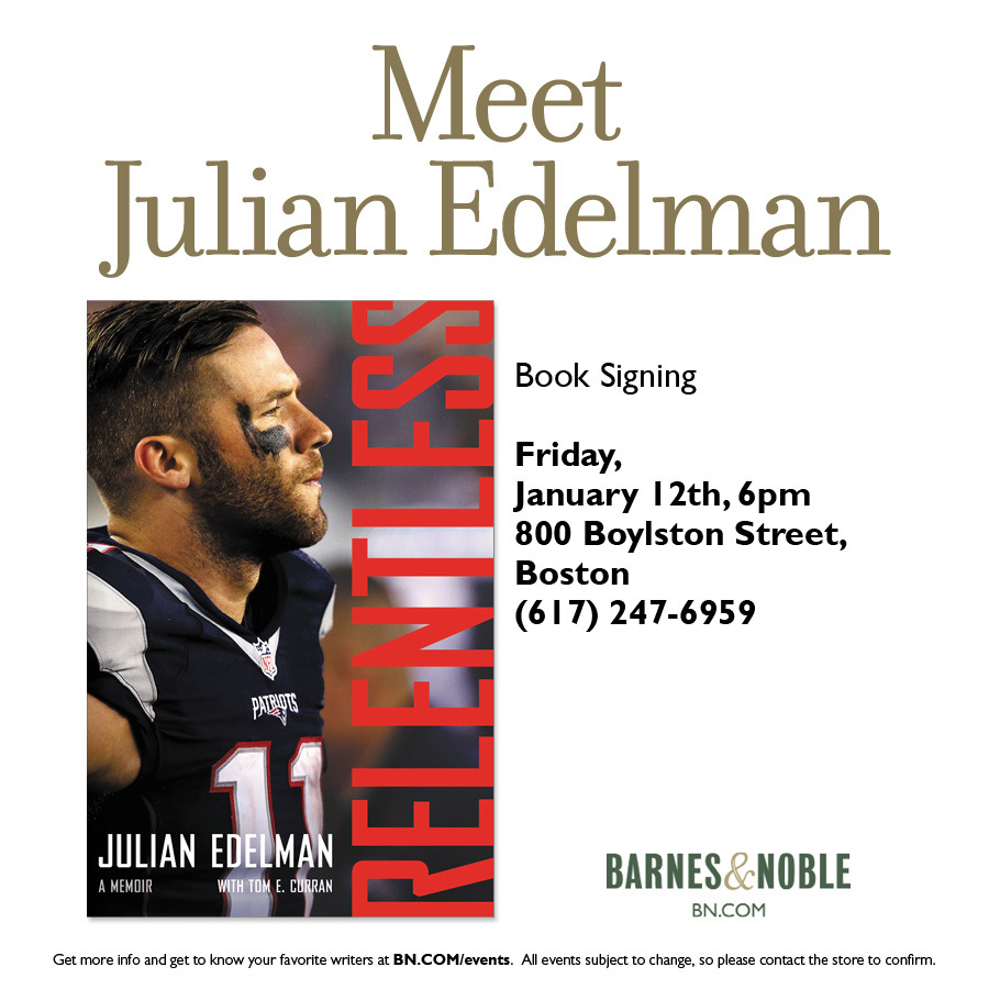 Julian Edelman Book Signing 01 12 18