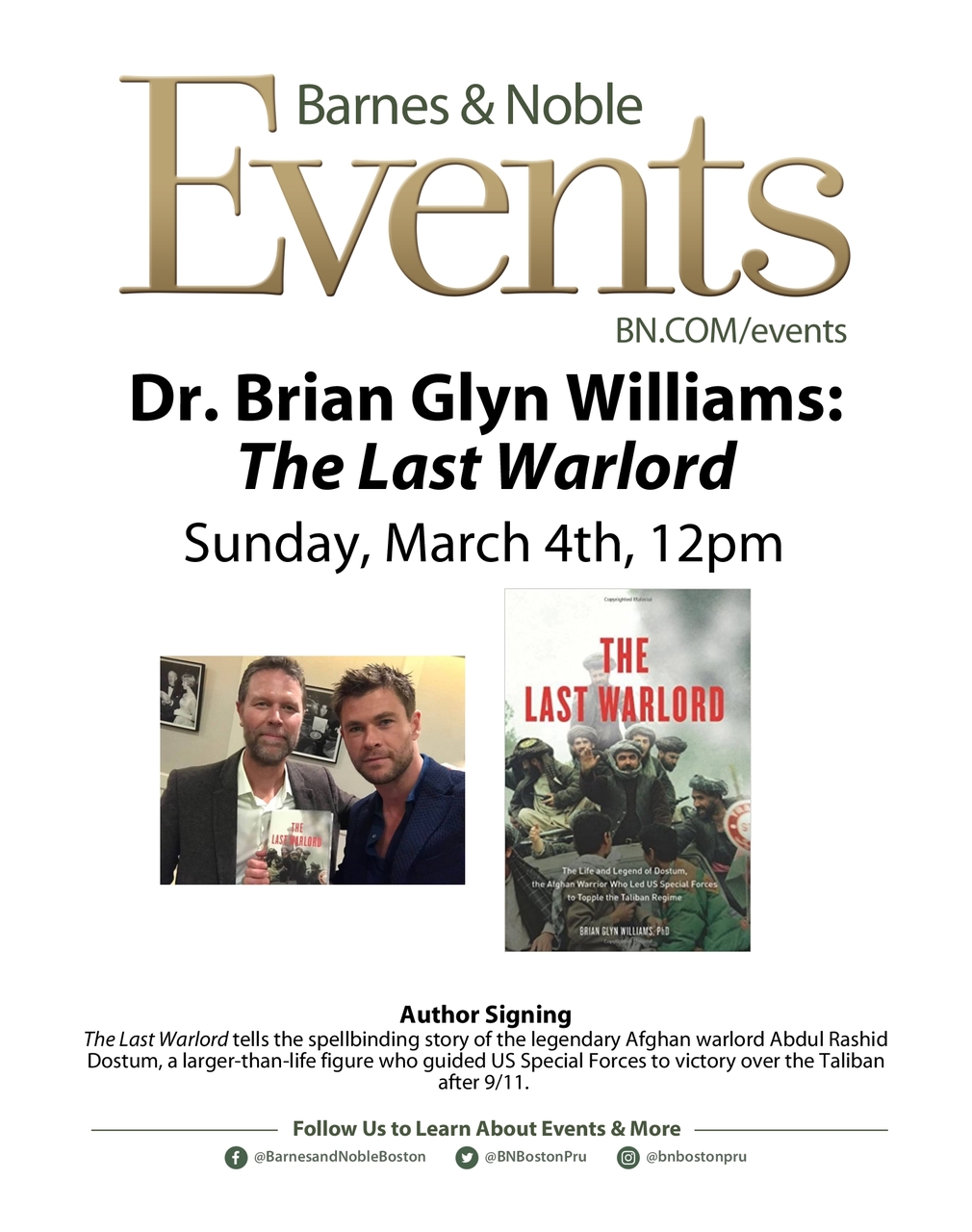 Dr Brian Glyn Williams Signing 03 04 18