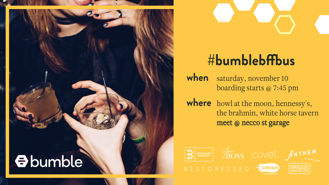 The Bumble Bff Bus Party Bus Bar Crawl 11 10 18