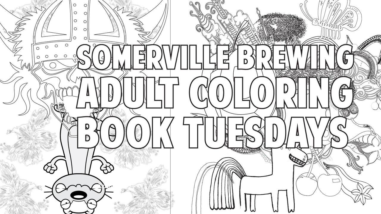 Adult Coloring Book Night at Somerville Brewing Company [12/18/18]