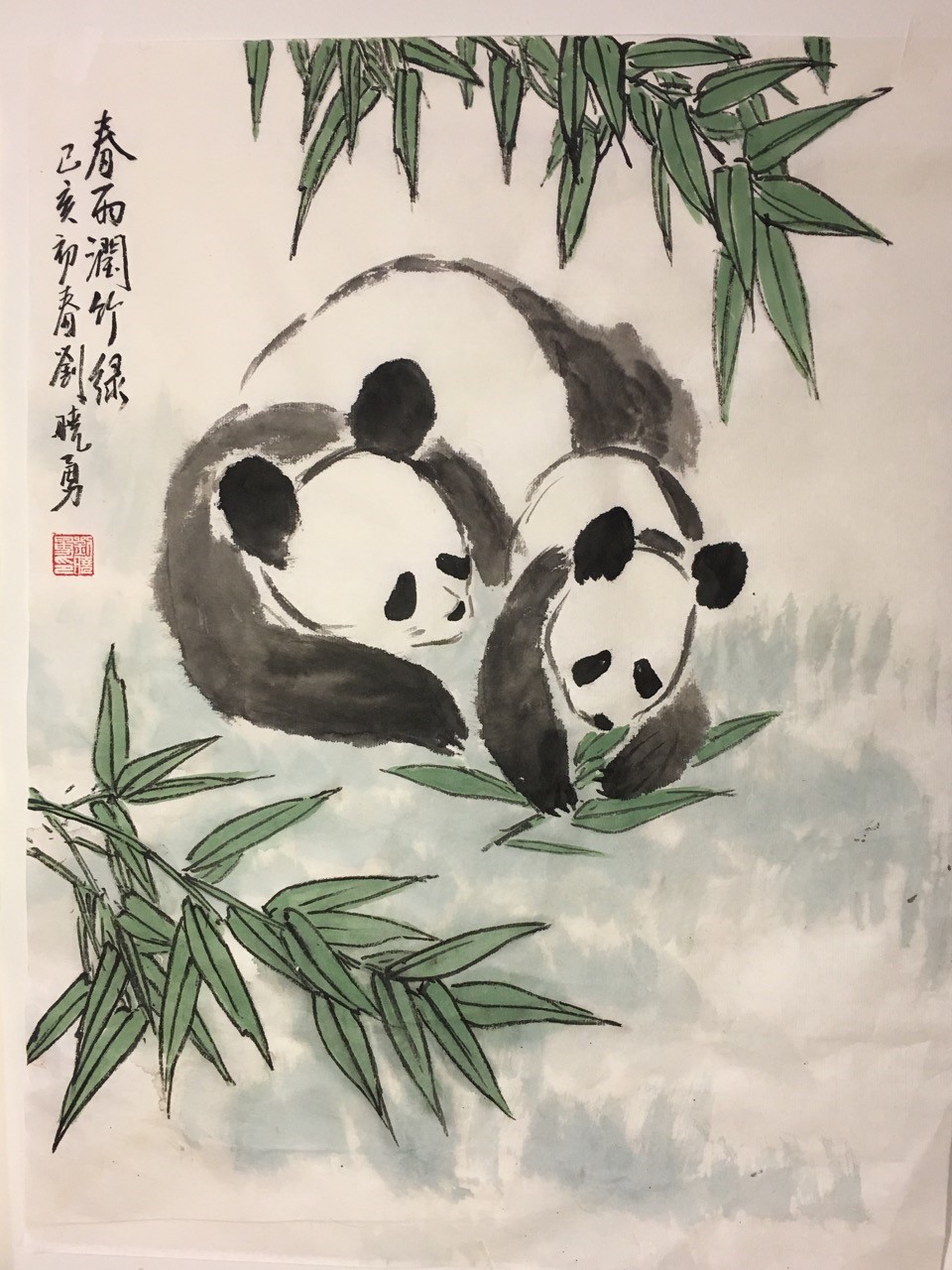 chinese panda painting