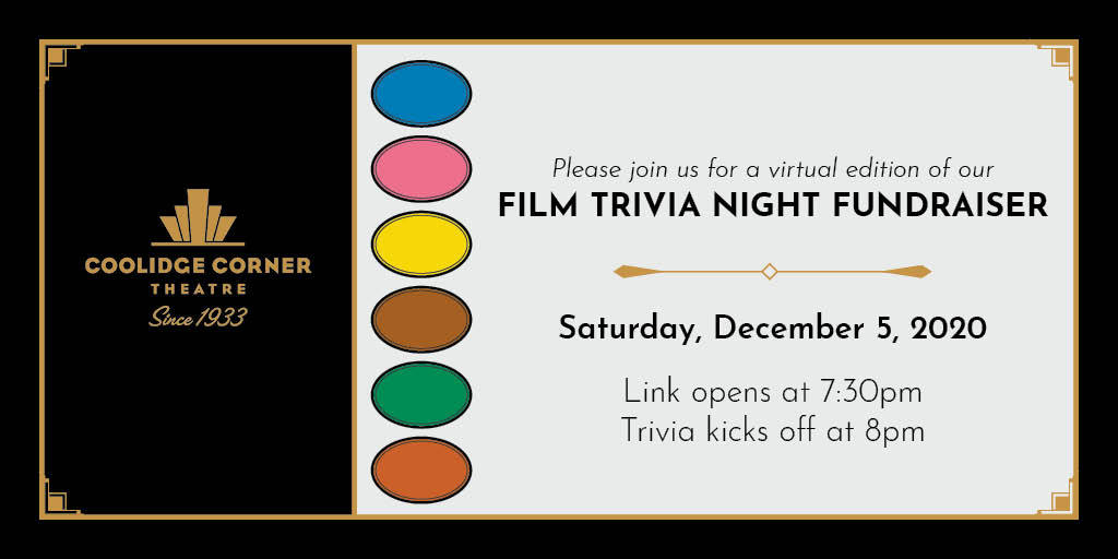 Virtual Film Trivia Night Fundraiser 12 05 20