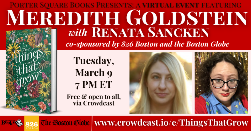 Virtual Meredith Goldstein With Renata Sancken Things That Grow 030921 