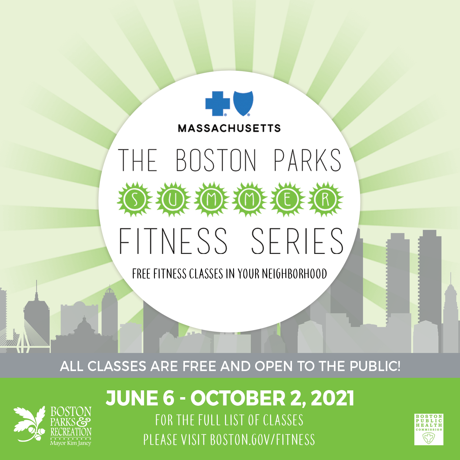 Boston Parks Summer Fitness Series 2021 [06/06/21]